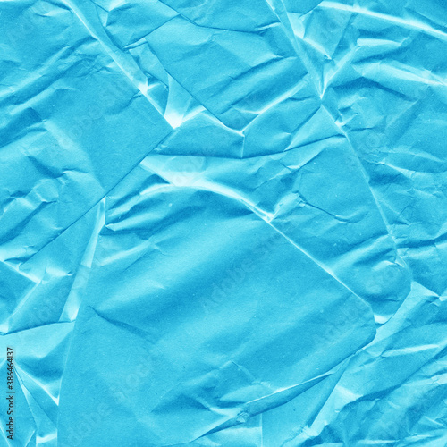 Wallpaper Mural Blue vintage and old looking crumpled paper background. Retro cardboard texture. Grunge paper for drawing. Ancient book page. Present wrapping. Torontodigital.ca