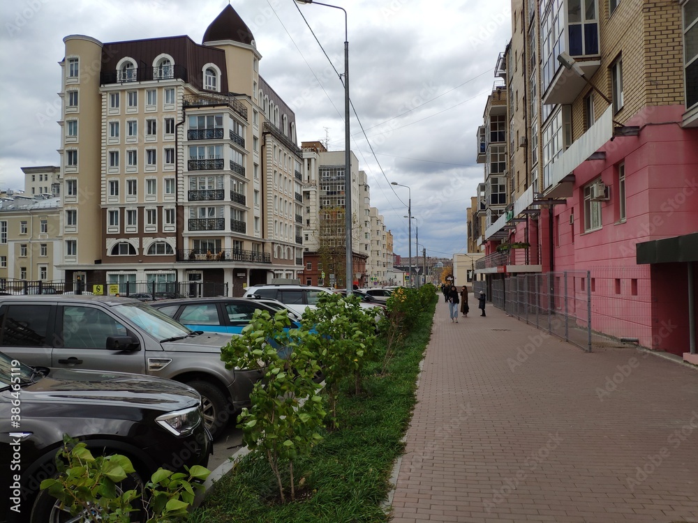 Facade of a building on Permskaya street in Perm 13
