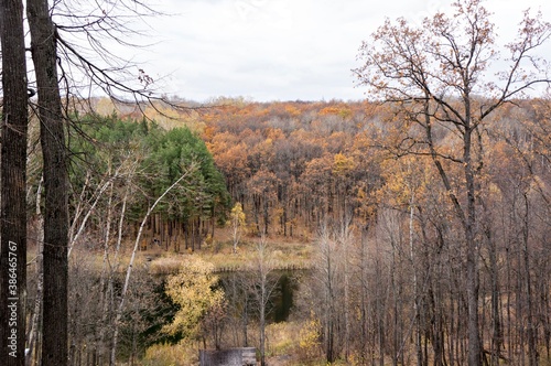 Autumn landscape of the Central Russian upland