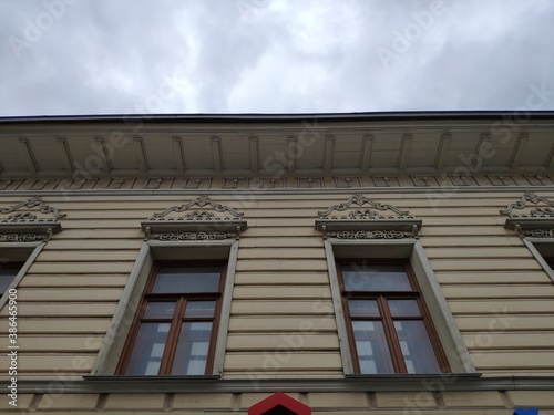 Facade of a building on Permskaya street in Perm 1