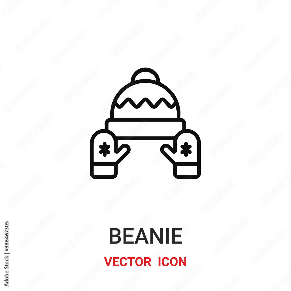beanie icon vector symbol. beanie symbol icon vector for your design. Modern outline icon for your website and mobile app design. beanie icon vector symbol. beanie symbol icon vector for your design. Modern outline icon for your website and mobile app design.