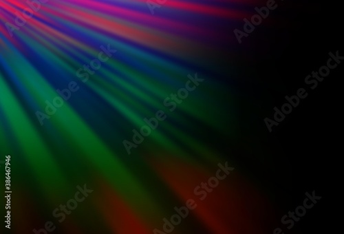 Dark Multicolor, Rainbow vector backdrop with long lines.