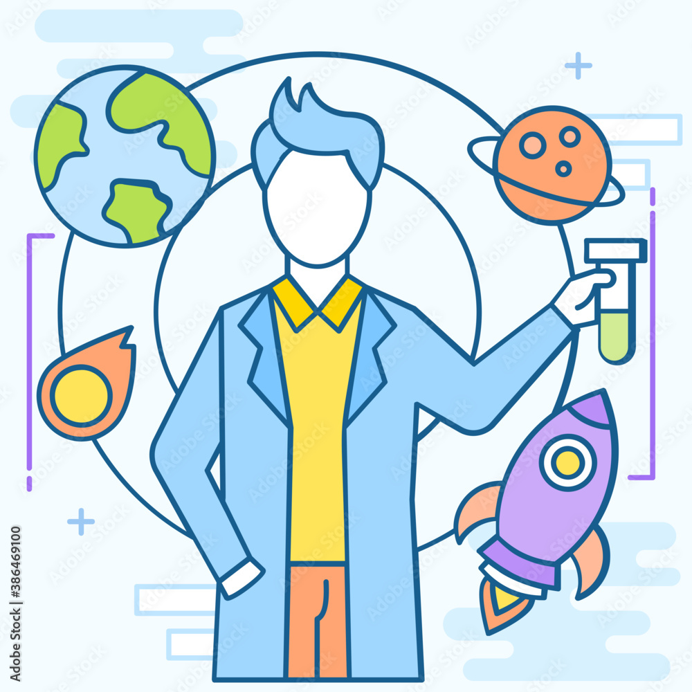 Fototapeta premium Space Scientist