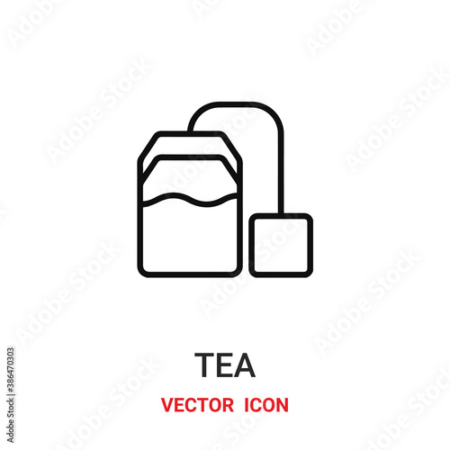 tea icon vector symbol. tea symbol icon vector for your design. Modern outline icon for your website and mobile app design.