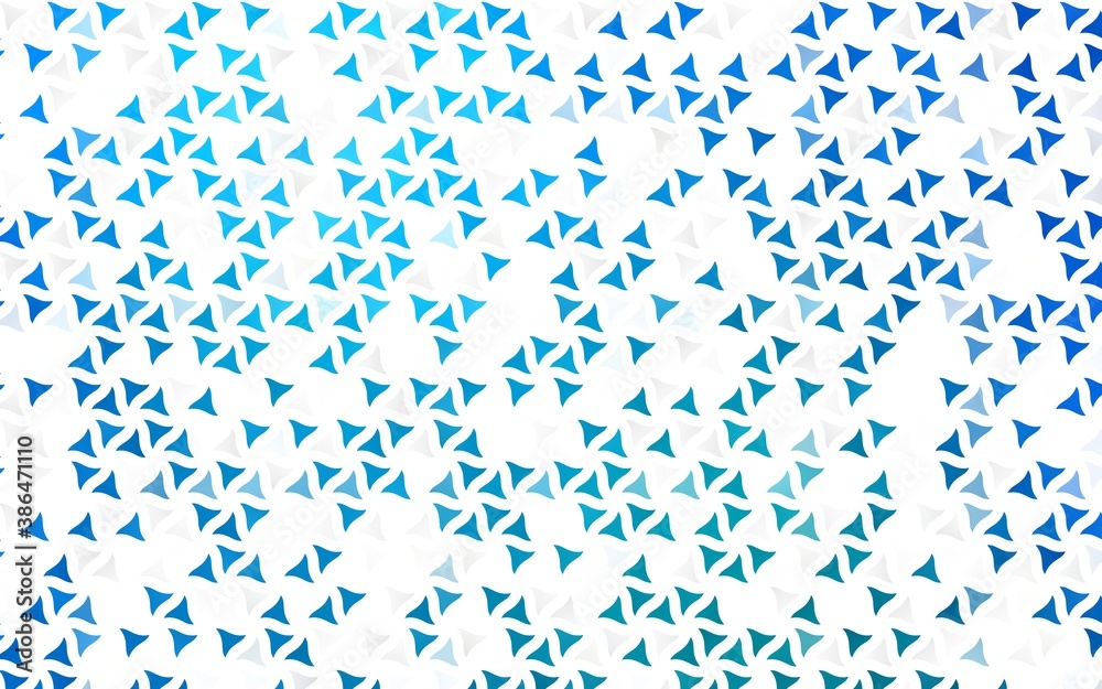 Light BLUE vector seamless cover in polygonal style.