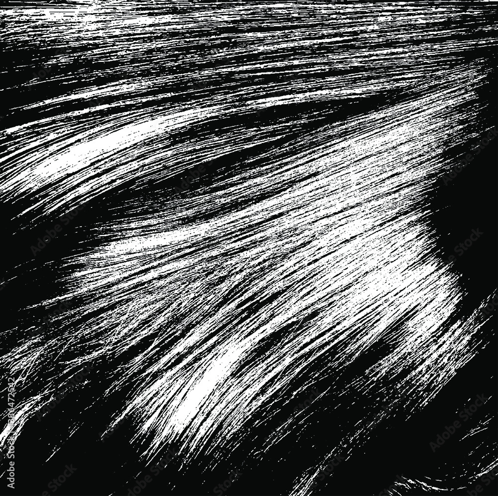 Obraz premium Vector brush sroke texture. Distressed uneven grunge background. Abstract distressed vector illustration. Overlay over any design to create interesting effect and depth. Black isolated on white. EPS10