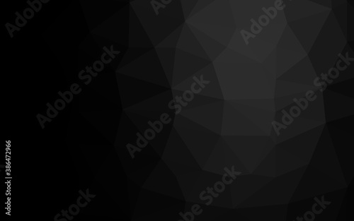 Dark Silver, Gray vector triangle mosaic template.