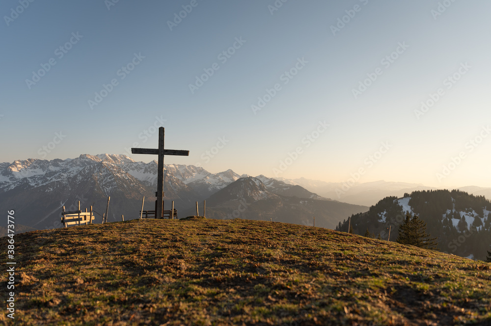 Gipfelkreuz im Allgäu