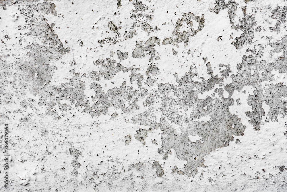 Texture of a concrete wall with cracks and scratches which can be used as a background