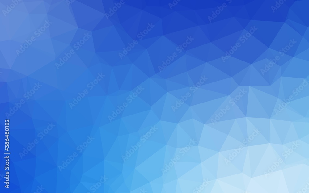 Light BLUE vector polygon abstract background.
