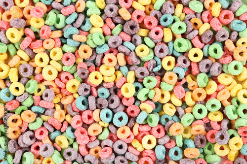 Background of colorful corn rings