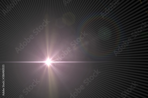 beautiful light leak on dark background with blue tones. Lens Flare 