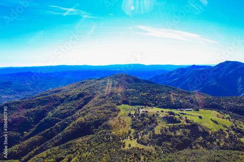 Mountain view from the top of the mountain 