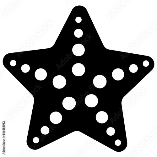 
Star shaped tropical creature regarded as starfish 
