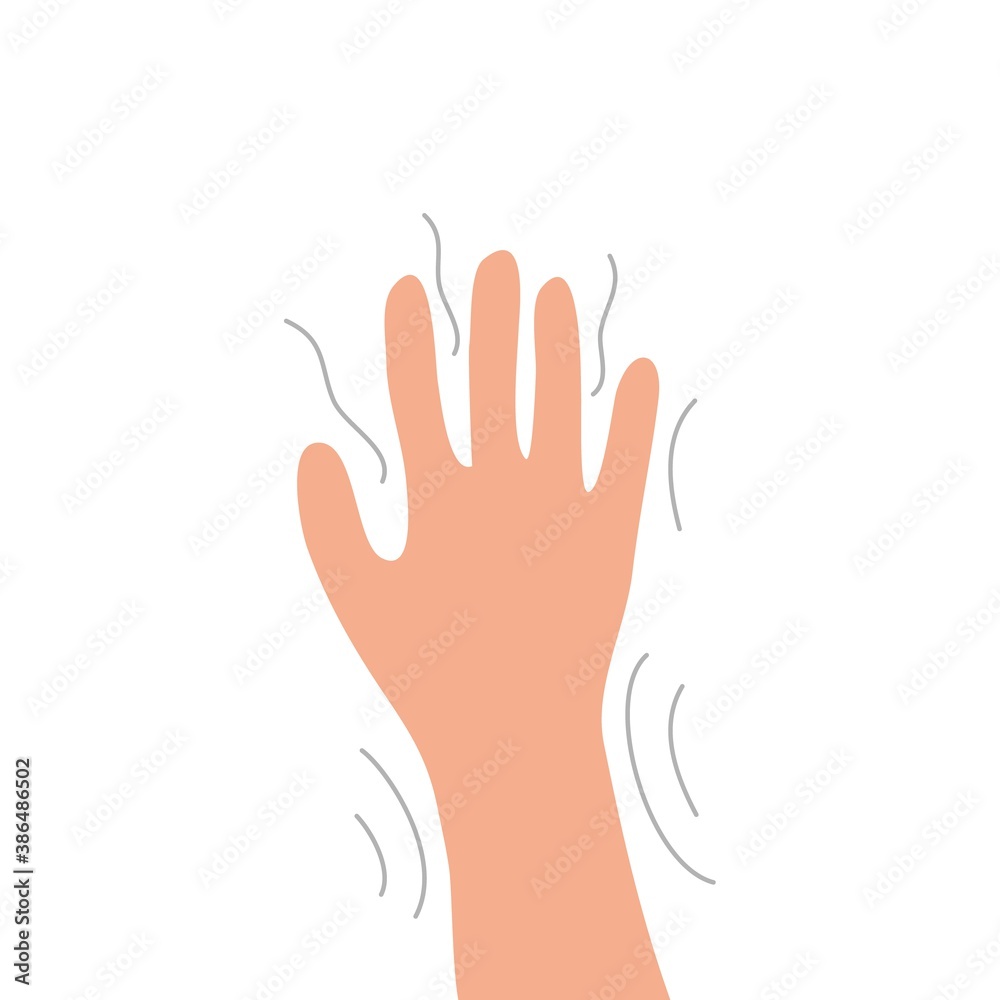 Trembling limbs. Nervous disorder and parkinsons tremor in elderly defensive reaction to severe cold. Trembling limbs. Nervous disorder and parkinsons tremor in elderly defensive reaction to severe cold.