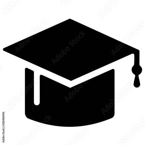 
Graduation cap worn by graduates called mortarboard
