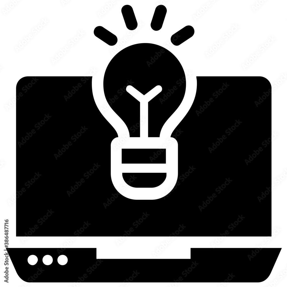 A laptop having bulb on it depicting creative web designing services
A laptop having bulb on it depicting creative web designing services