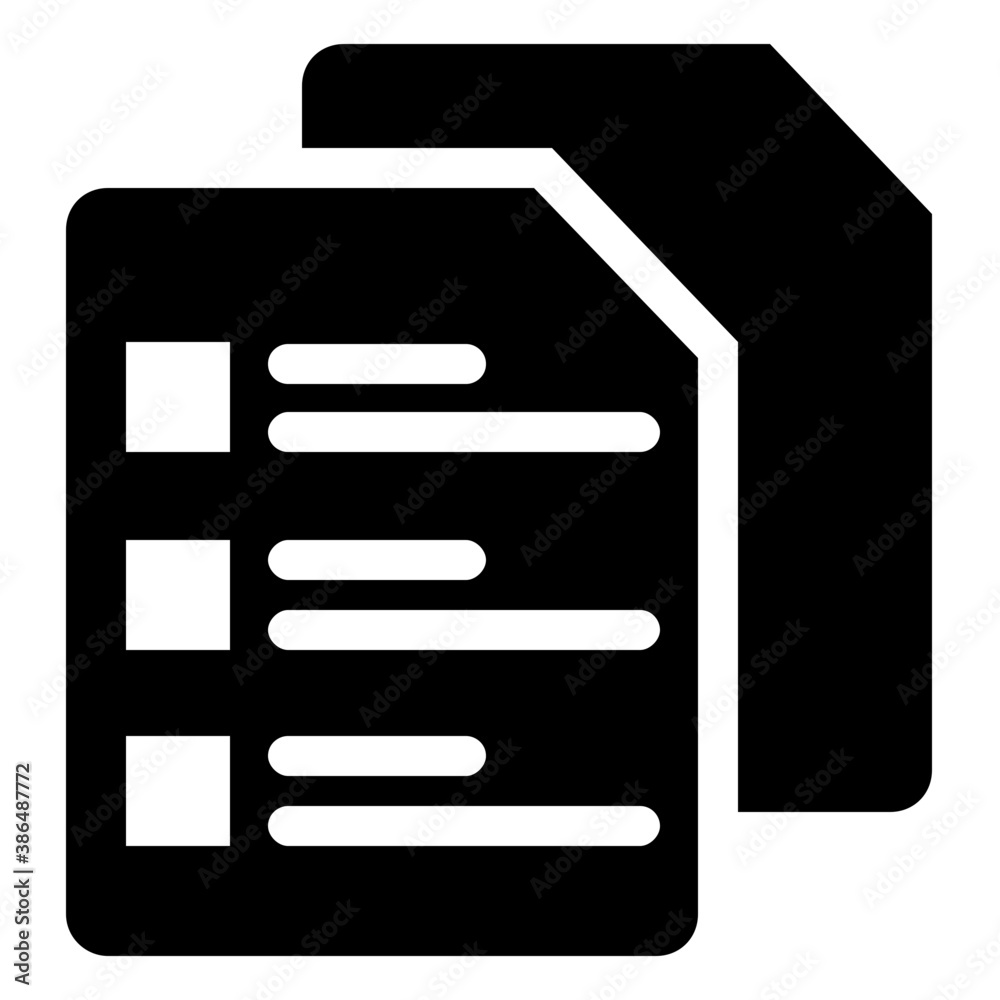 A paper piece with the blocks and lines symbolizing checklist
A paper piece with the blocks and lines symbolizing checklist