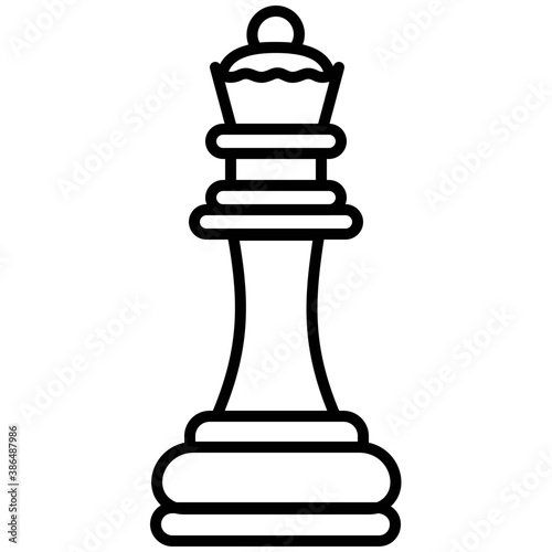 
The common chess piece i e long shape ending with ballhead denoting chess pawn icon

