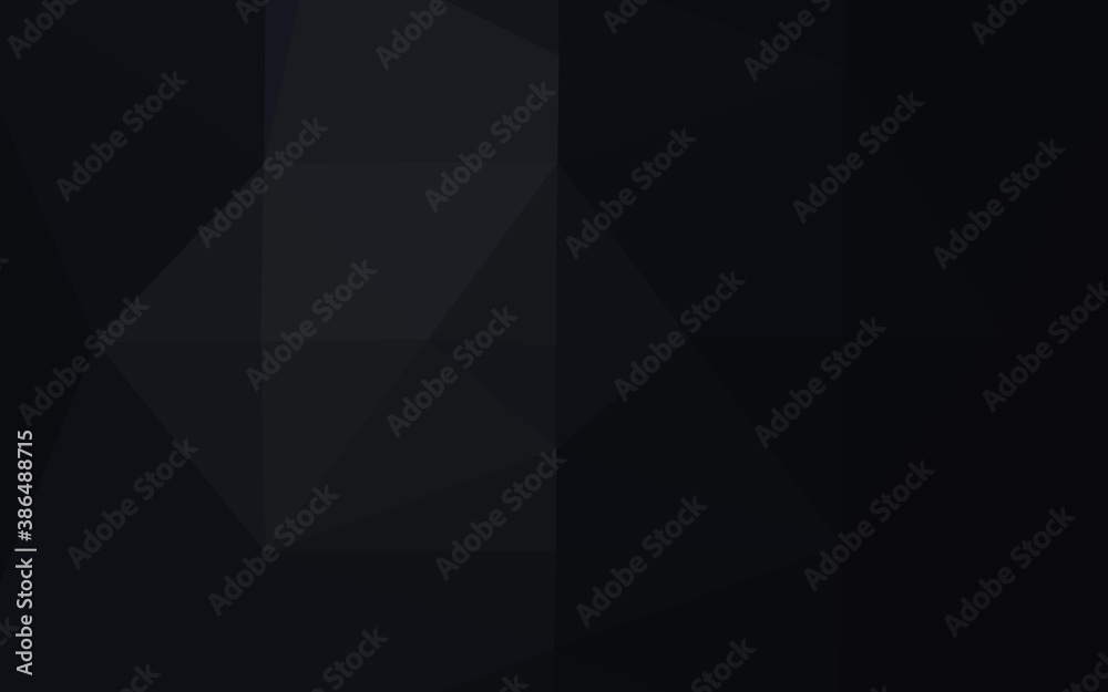 Dark Black vector blurry triangle pattern. Dark Black vector blurry triangle pattern.