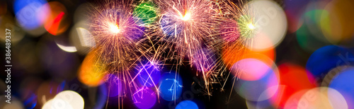 abstract background with sparklers