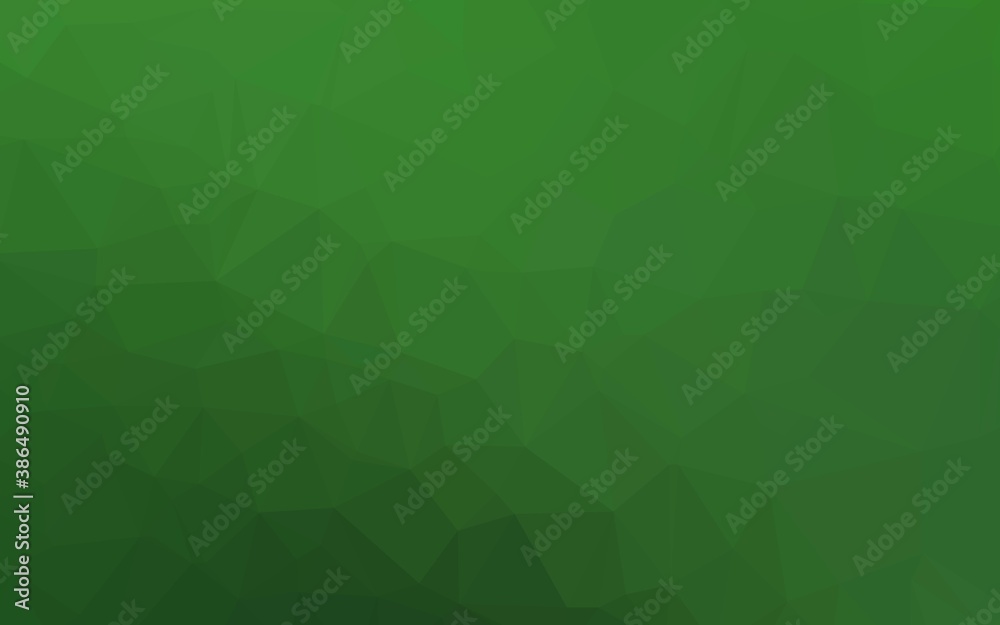Obraz premium Light Green vector low poly layout.