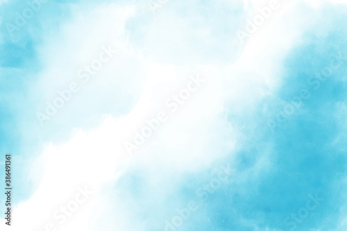 Abstract art blue watercolor background