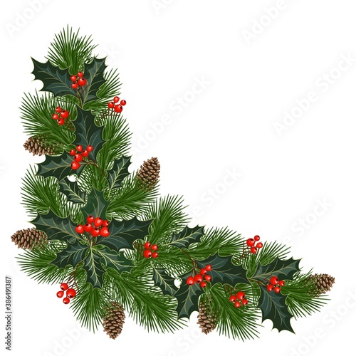 decorations with fir tree