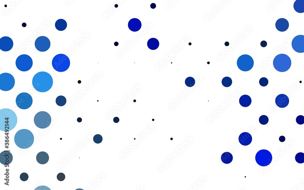 Light BLUE vector cover with spots.