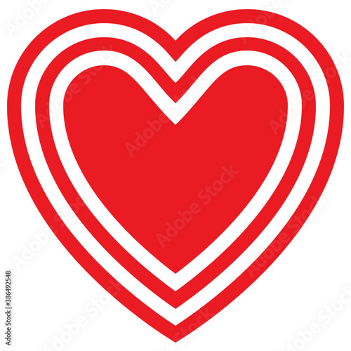 
Love sign in blood color showing heart symbol icon
 photo