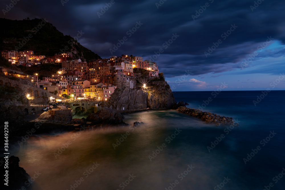 Landscape of Manarola, Liguria Italy