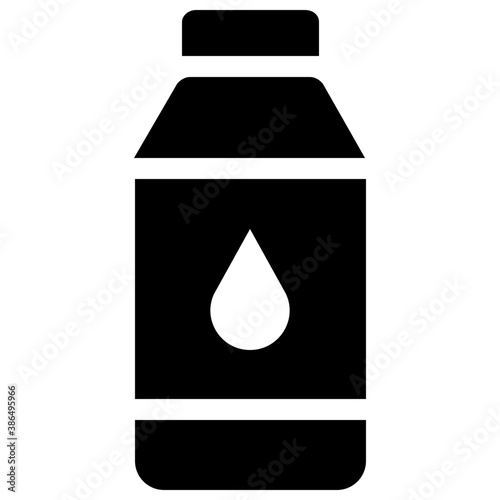 
A plastic bottle having aqua sign showing graphic as water bottle
