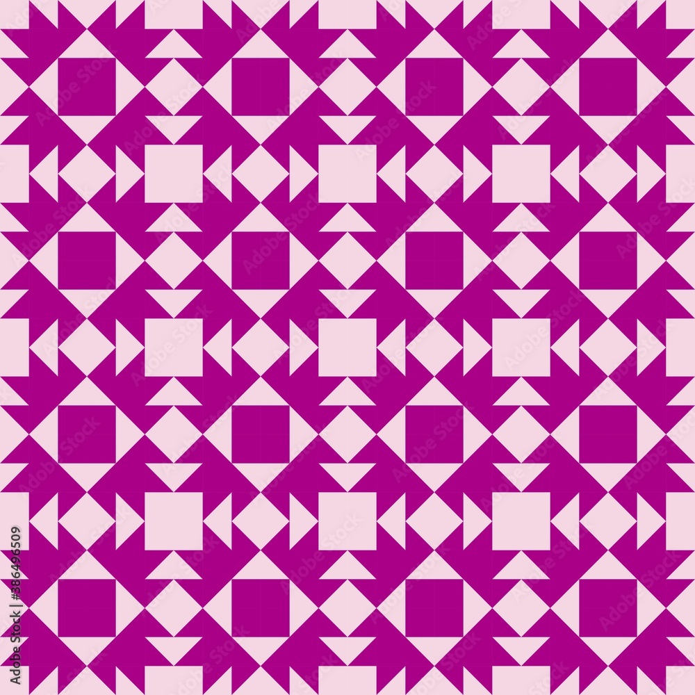 Barn quilt pattern, Quilting blocks, Patchwork design, Abstract geometric tile Vector illustration Barn quilt pattern, Quilting blocks, Patchwork design, Abstract geometric tile Vector illustration