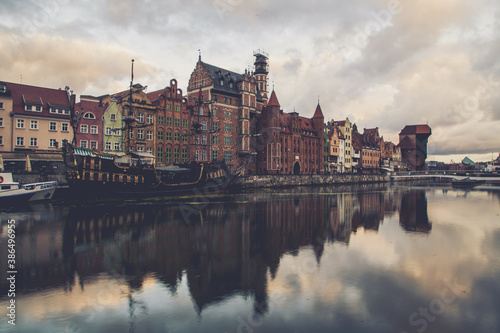 Day time views of the Polish city of Gdansk
