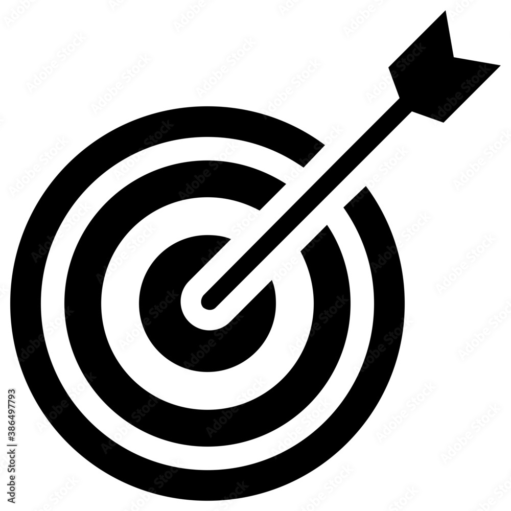 A target board an arrow making notion of archery icon
A target board an arrow making notion of archery icon