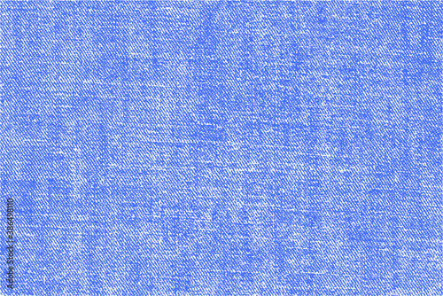 Blue and white jeans fabric texture. Pattern of rought cotton canvas. Vector EPS10 illustration.