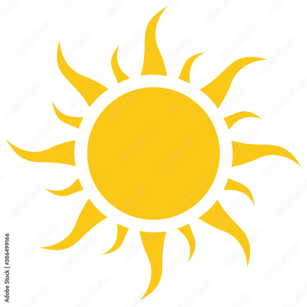 Sun with emerging rays showing the concept of sun rays
Sun with emerging rays showing the concept of sun rays