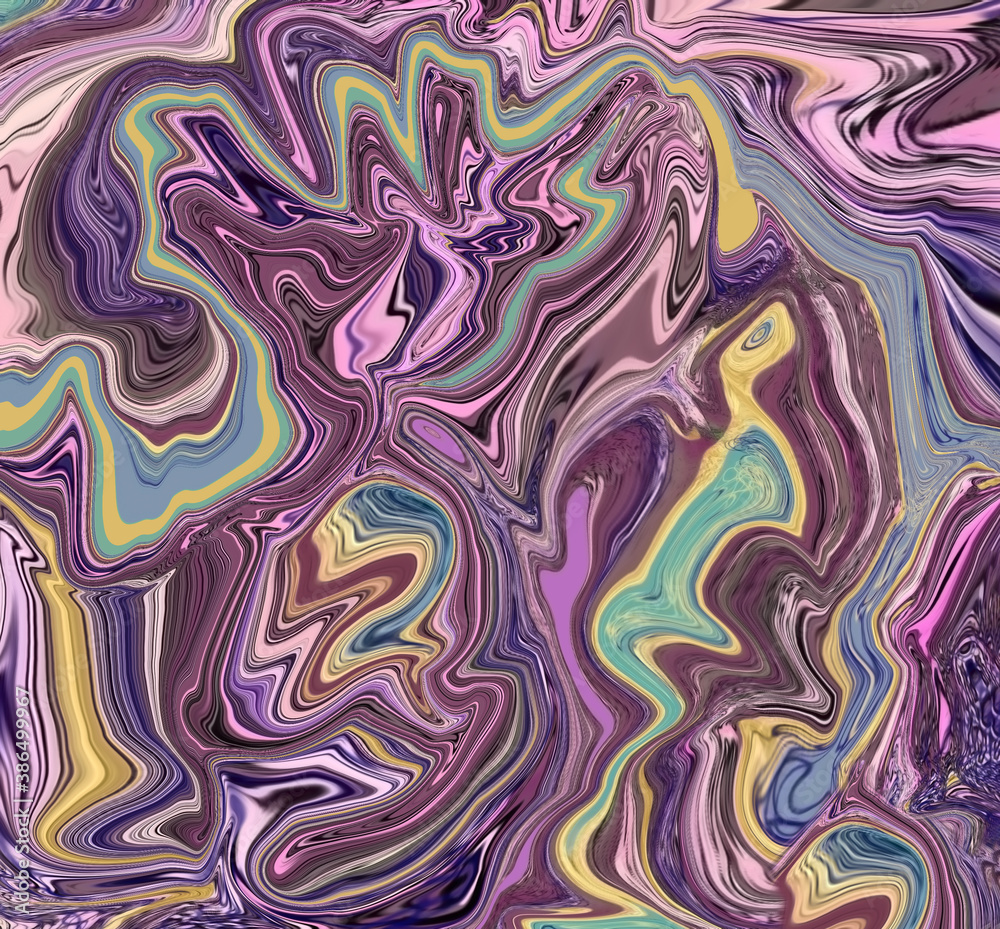purple, green and gold Liquify background