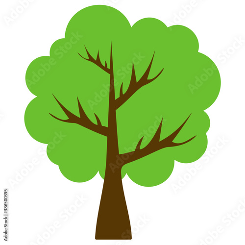  Tree with single leaf structure as one leaf on one stem  this is apple tree icon  