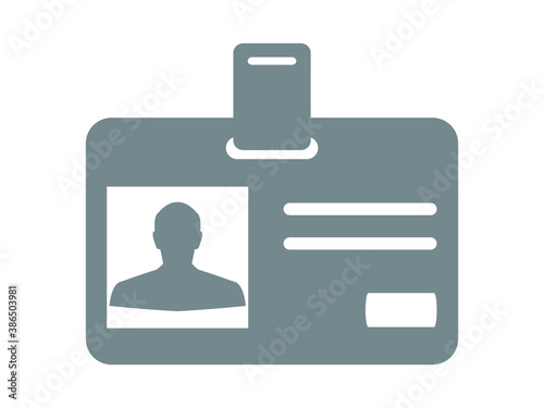 identity card a document icon vector illustration eps10