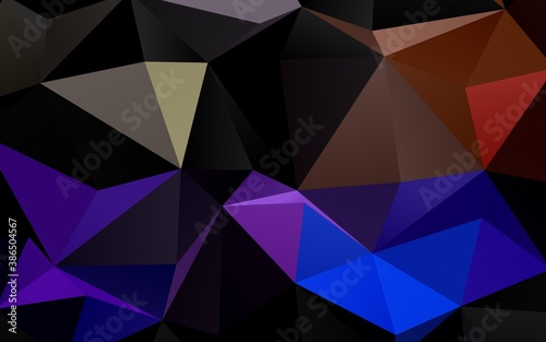 Light Multicolor, Rainbow vector blurry triangle texture.