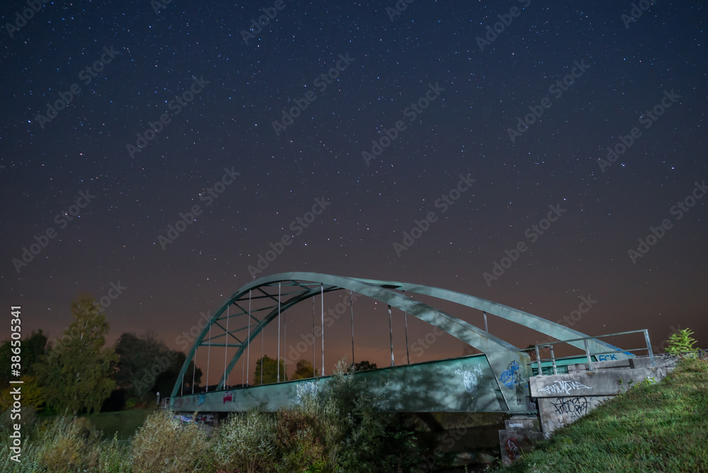 Obraz premium Bahnbrücke Ammer Weilheim