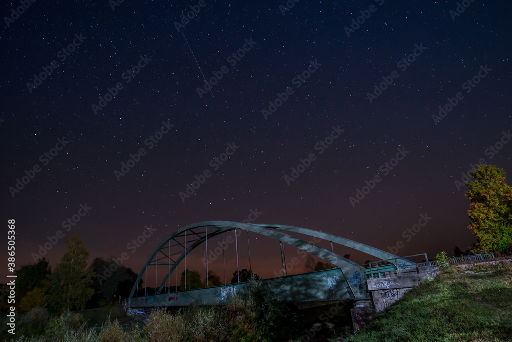 Obraz premium Bahnbrücke Ammer Weilheim