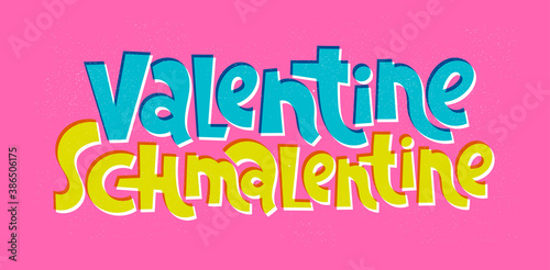 Anti Valentine hand drawn lettering