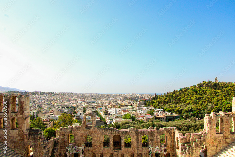 View over Athen from the Akropolis