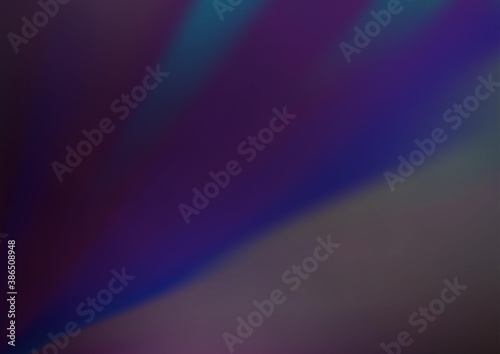 Dark BLUE vector blurred bright pattern.