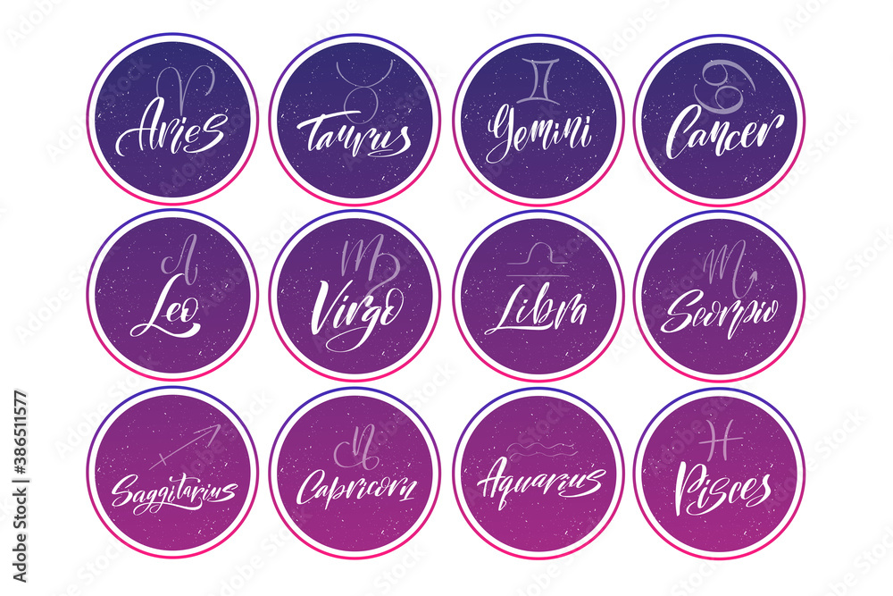 Icons for astrologers. Logo design templates icons badges