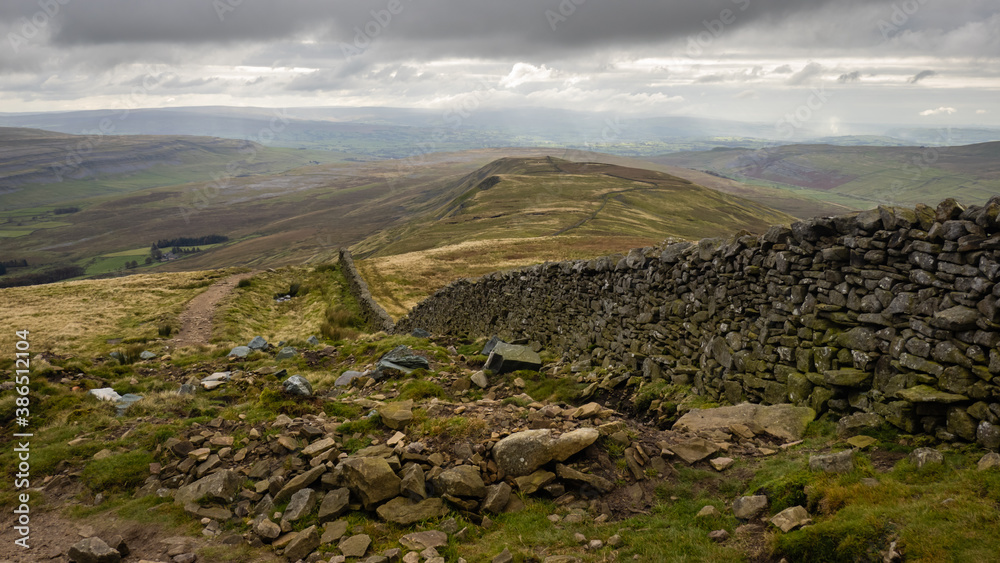 Kingsdale is the most deserted and stunning in the Yorkshire Dales. This route visits the summit of Whernside a mountain in the Yorkshire Dales in Northern 
