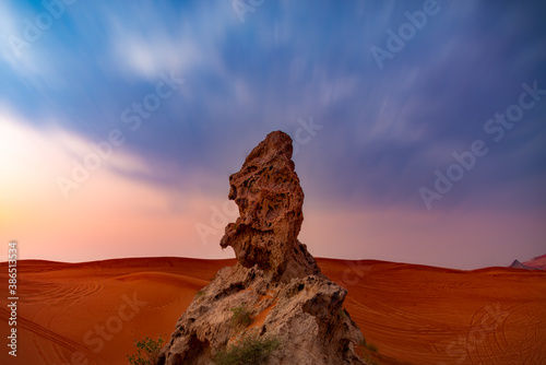 Fossil Rocks in Mleiha Desert.