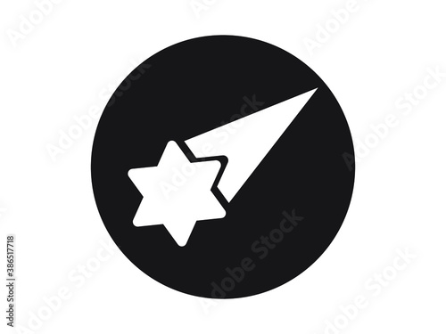 meteorite star icon vector illustration eps10
